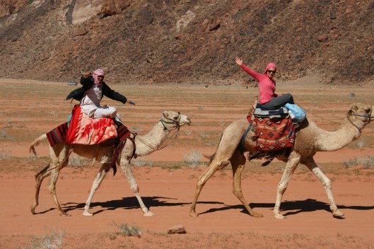 On my camel with our guide Ibrahim