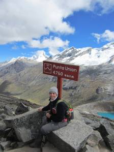 At the highest point on the trek