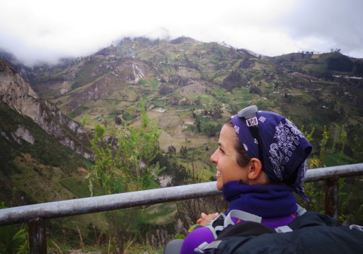 Looking down over the canyon before Chugchilan