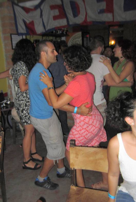 Me, trying to Salsa with Fabrizio