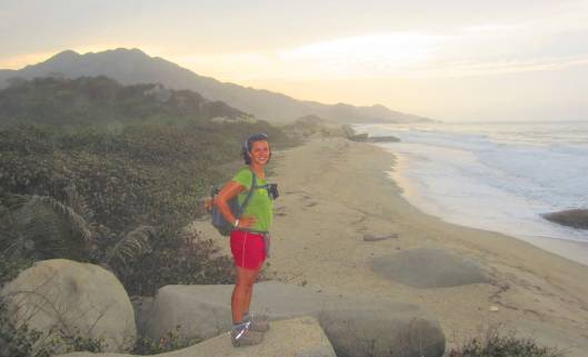Hiking in to Tayrona