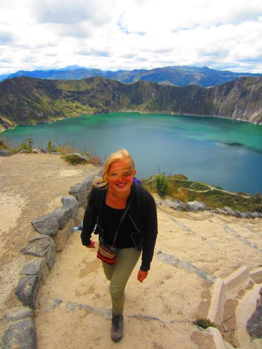 Lilian at the main viewpoint area