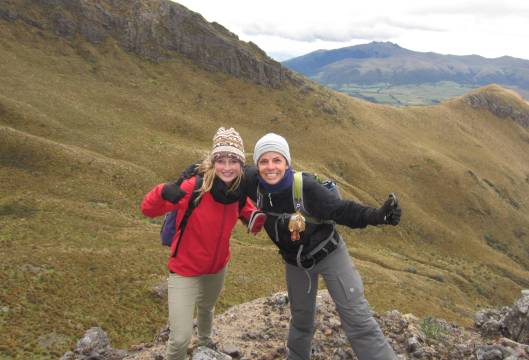 Lilian and I climbing