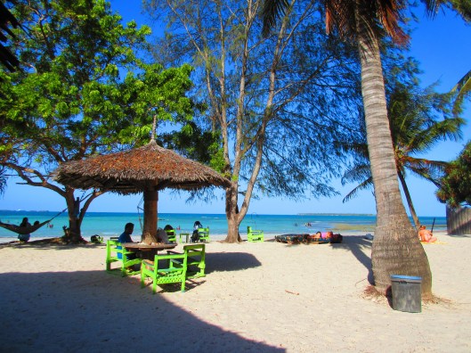 The lovely beach outside of Dar Es Salaam