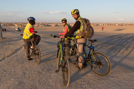 Getting out on our bike township tour