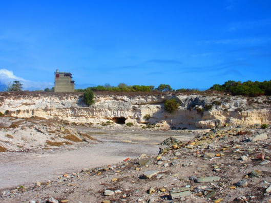 On Robben Island, the quarry where prisoners' worked