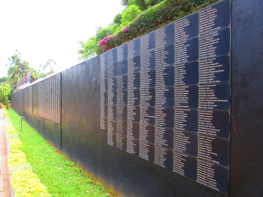 Partial list of those laid to rest here in the mass graves